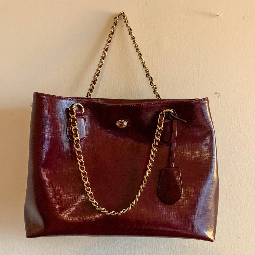 Coach leather handbag